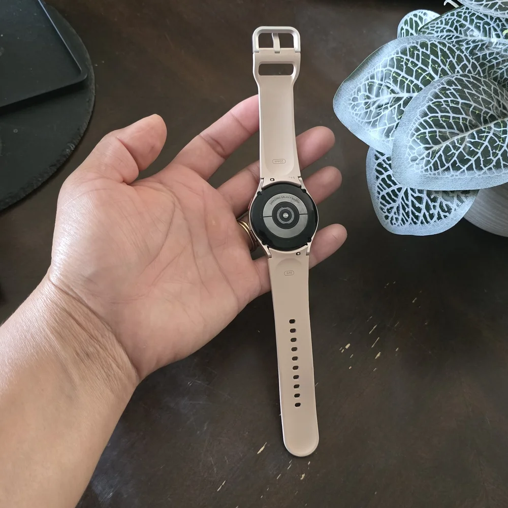 Samsung Smartwatch with Beige Strap